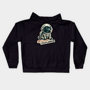 Astronaut Labrador Retriever Kids Hoodie